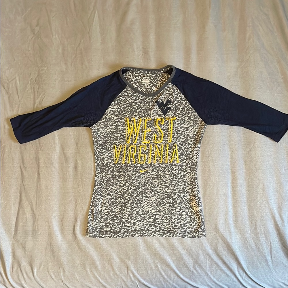 Nike West Virginia University Raglan Sleeve Tee